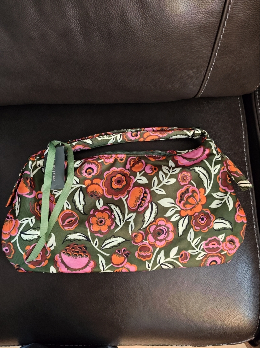 Large Vera Bradley Floral Pattern Marcelle Shoulder Bag